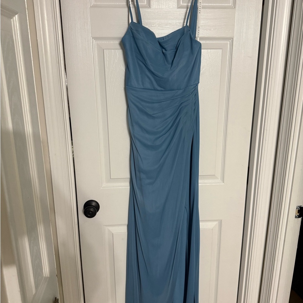 Azazie Blue Dress